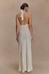 Louisiana Halter Maxi Dress - Ivory